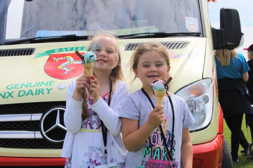 Photo of young carers enjoying an ice cream